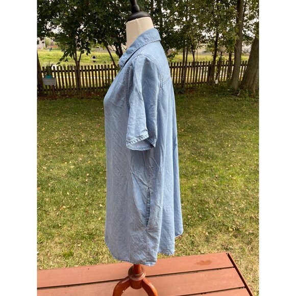 Ana Blue Denim Shirt Dress XXL - Picture 3 of 7